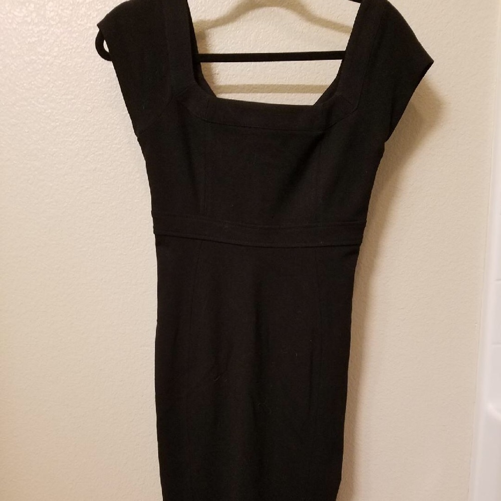 Dvf fitted black dress size 2